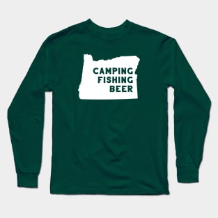 Camping Fishing Beer Long Sleeve T-Shirt